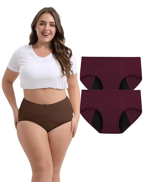 Smileai Fashion Women’s Period Panty | Pack of 2 Leakproof Menstrual Underwear | Heavy Flow Protection | Reusable & Washable Period Panties for Women & Teens