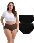 Smileai Fashion Women’s Period Panty | Pack of 2 Leakproof Menstrual Underwear | Heavy Flow Protection | Reusable & Washable Period Panties for Women & Teens
