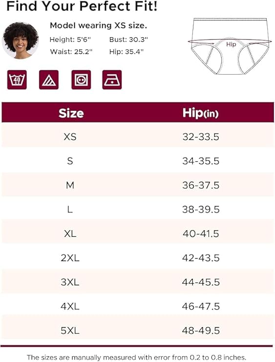 Smileai Fashion Heavy-Flow Hipster Period Panty for Women & Girls – Leak-Proof Menstrual Underwear, Reusable Washable Rash-Free Cotton Briefs for Medium to Heavy Flow | Pack of 1